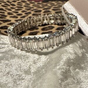 Daisy Fuentes Silver Crystal Bracelet